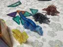 弥鹿（MiDeer）儿童钻面彩窗磁铁拼插玩具恐龙积木磁力片-侏罗纪探险儿童礼物 实拍图