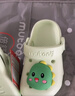 牧童儿童拖鞋夏男宝宝洞洞鞋软底女童卡通洗澡婴幼儿家居鞋奶龙绿180 实拍图