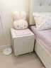 帅仕（shuaishi）全钢制床头柜卧室床边柜现代简约金属边柜奶油风落地斗柜圆弧防撞 【0醛无味】落地款二斗柜-母婴放心用 实拍图