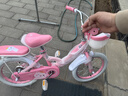 永久儿童自行车3-8岁小孩脚踏单车宝宝中大童女孩公主款童车 【升级-白胎】小猫粉+护具礼包 16寸 实拍图