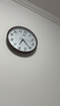 康巴丝（Compas）挂钟客厅钟表 简约钟表客厅石英钟表挂墙时钟 c2877咖木色 33.5cm 实拍图