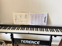 特伦斯电子琴88键折叠琴成人儿童初学电钢键盘教学乐器V10便携钢琴 V10典雅黑+延音踏板+原装琴包+Z型琴架 实拍图