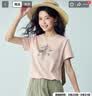 佐丹奴短袖T恤女新款纯棉浪漫主题花朵印花圆领休闲上衣05396386 实拍图
