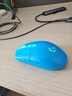 罗技（G）G304 LIGHTSPEED无线鼠标 游戏鼠标 轻质便携 鼠标宏 绝地求生FPS英雄联盟吃鸡 生日礼物 蓝色 实拍图