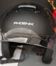 凤凰（Phoenix）新国标A类3C认证电动车摩托车头盔双镜片防雾防风保暖哑黑 男女四季通用电瓶车3/4半盔冬季安全帽 实拍图