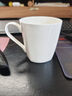 景顺景德镇陶瓷杯骨瓷简约水杯子纯白色茶杯定制LOGO马克水杯 小方杯（330ml） 实拍图