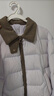 坦博尔轻薄羽绒服女短款翻领宽松舒适衬衫式女士外套330226D 椰奶咖175 实拍图