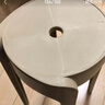 树浩家用塑料加厚凳子可叠放餐椅网红风车餐桌椅子现代简约餐厅书桌用 L.HF升级加强PP材料30cm面-卡其 实拍图