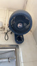 先科（SAST）免打孔厨房风扇壁挂电风扇挂壁式厕所壁扇循环扇家用挂墙卫生间遥控电扇浴室用墙壁摇头洗手间挂扇 豪华-蓝色遥控款【加金属挂片+免钉胶套装】 实拍图
