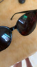 墨镜女2025新款高级感大脸显瘦太阳镜男防紫外线防晒遮阳开车眼镜 黑框黑灰片 单眼镜+镜包+镜布 实拍图