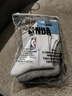 NBA袜子男士运动袜抗菌防臭消臭吸汗无骨棉袜跑步中筒篮球袜3双 实拍图