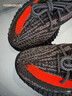 阿迪达斯Yeezy350椰子透气青少年学生灰橙运动鞋 送女友礼物 37 实拍图