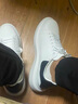 H8小白鞋2026新款春季百搭莆田鞋子情侣男女内增高厚底休闲运动板鞋 白色-黑皮尾（礼盒装） 34 女码 实拍图