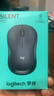 罗技（Logitech）M221 轻音鼠标 无线鼠标 办公鼠标 对称鼠标 带无线微型接收器 雾霭蓝 实拍图