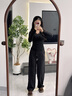 猫人莱赛尔天丝亚麻阔腿裤女夏天宽松裤子春秋垂感休闲裤2026新款抗皱 晒单实拍图