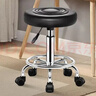 华恺之星吧台椅可升降吧台凳子家用转椅滑轮办公椅搁脚椅餐椅子BY659黑 实拍图