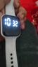 其他品牌高颜值LED手表时尚方形学生科技感超强夜光数字个性运动 白色 实拍图