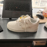 耐克NIKE女空军一号AF1 运动鞋FV3654-111帆白38.5 实拍图