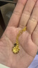 周六福牡丹花黄金项链足金999吊坠积存金黄金计价AC062228约5.38g42+2cm 实拍图
