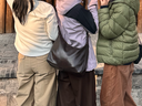 优衣库常规款女装针织廓形长裤/弯刀镰刀裤子483722 482287 483722/32深米色 S 实拍图