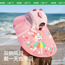 Kocotree儿童防晒帽夏宝宝遮阳帽男童女童渔夫太阳帽子防紫外线大帽檐 IP卡通独角兽(立体版) M码：头围51-52CM，建议2-5岁 实拍图