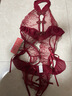 洛蔓希 情趣内衣 性感睡衣制服诱惑开档连体衣 蕾丝吊带透视睡衣 夫妻刺激房事变态情趣套装女 酒红色 实拍图