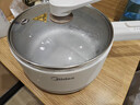 美的（Midea）电煮锅 小电锅 不锈钢0涂层电热锅 宿舍小锅多功能锅 1.6L学生寝室一体泡面小火锅XZC2017G 配蒸笼 实拍图