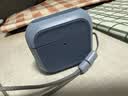 亿色（ESR）适用AirPods4保护套苹果耳机保护套2024四代降噪耳机壳magsafe磁吸可无线充电蓝牙耳塞防滑防摔蓝 实拍图