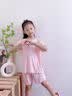 浪莎（LangSha）夏款莫代尔女童睡衣女孩空调服宝宝家居服荷叶套装 实拍图
