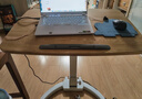 Frankwood站立式升降折叠笔记本电脑桌工作台懒人床边学习书桌移动沙发桌子 实木胡桃色蝴蝶型底座FWS21 实拍图