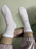 贝比婴儿袜子夏季薄款棉袜可爱新生儿宝宝袜透气网眼袜女童公主中筒袜 实拍图