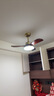 雷士（NVC）风扇灯 新中式吊扇灯中古风 餐厅客厅高显指吊灯遥控一级能效省电 荐！似锦3叶/36寸36W全光谱/遥控款 实拍图