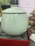 雅瓷[节日礼物]汝窑茶杯办公室陶瓷杯子带盖喝茶泡茶杯小青杯礼盒装 汝窑小青杯340ml1只 实拍图