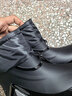 德系雨鞋雨靴高档男新款收口防雨防水鞋中筒防滑雨靴水靴户外钓鱼 黑色加防水口不可拆 42 实拍图