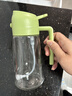 【喷倒两用】玻璃喷油壶瓶空气炸锅厨房家用雾化喷油瓶油罐调料 【耐热玻璃】绿色 470ml 实拍图