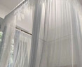 爱拉优嘉U型导轨蚊帐架1.5x2米蚊帐三开门宫廷支架不锈钢纹帐不打墙 导轨-米黄色 1.5*2米床加粗加厚钢弯头 实拍图