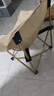 探险者（TAN XIAN ZHE）户外折叠椅露营椅子月亮椅便携折叠桌椅高靠背躺椅小凳子钓鱼椅 经典舒适款卡其【3重绷带加固】 实拍图