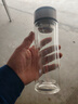 【京东物流配送】高硼硅双层玻璃杯大容量泡茶杯水杯子茶水分离杯 【双层加厚】茶杯350ml1只 实拍图