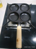 【大牌同款】章丘四孔铸铁煎蛋锅无涂层不易粘多功能早餐煎蛋锅 黑色17cm 铸铁四孔煎锅 实拍图