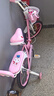 紫榕 儿童自行车女孩单车3-8岁公主款脚踏车男女宝宝小孩童车 公主粉【送货上门】可折叠自行车 18寸 适合110-130cm 实拍图