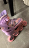 迪士尼轮滑鞋儿童溜冰鞋男女童初学可调节专业旱冰滑冰鞋冰雪送礼物 实拍图