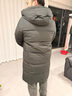 雪中飞冬新款女士中长款羽绒服百搭时尚休闲气质大口袋保暖舒适 黑色|8056 L /165/88A 实拍图