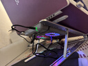 索皇（SUOHUANG）071S4 笔记本电脑散热器支架带风扇手机支架 usb分线器hub 铝合金折叠便携苹果RGB灯效 实拍图
