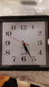 时钟表客厅家用挂钟墙上装饰儿童房卧室长方形石英钟时尚简约挂表 黑色+5号电池 实拍图