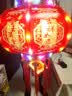 斯哆瑞2026灯笼大门阳台挂的一对春节新年乔迁LED七彩旋转走马大红灯笼 【一对装】60#直径47CM【客厅阳台】 鸿福锦彩款【一对装】 实拍图