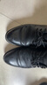 意尔康男鞋圆头商务正装鞋春秋单鞋系带皮鞋德比婚鞋 53449W 黑色 42 实拍图