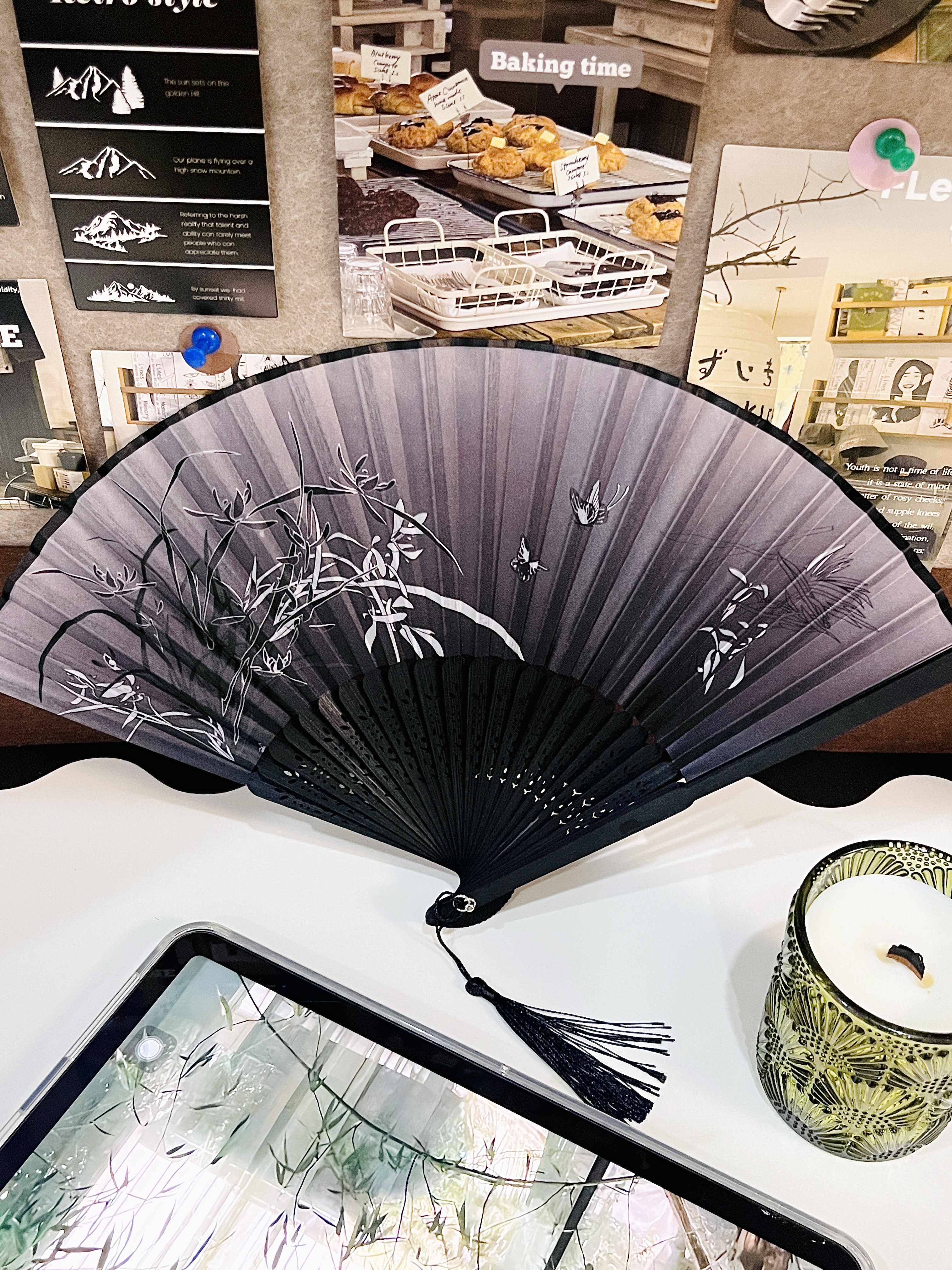 繁夏中国风折叠小扇子随身携带古风汉服马面裙舞蹈新中式夏天降温折扇 实拍图
