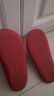 朴西香蕉船凉拖鞋女士浴室不易滑居家室内四季情侣拖鞋男 红色 39-40 实拍图