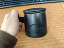 言和堂山海 陶瓷泡茶杯高档轻奢家用马克杯水分离过滤水杯男士生日礼物 【礼盒装】山海行/昼-泡茶杯(黑檀柄) 实拍图