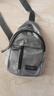 运动跑步包男休闲斜挎包手机包防泼水健身包女单肩包 灰色 实拍图